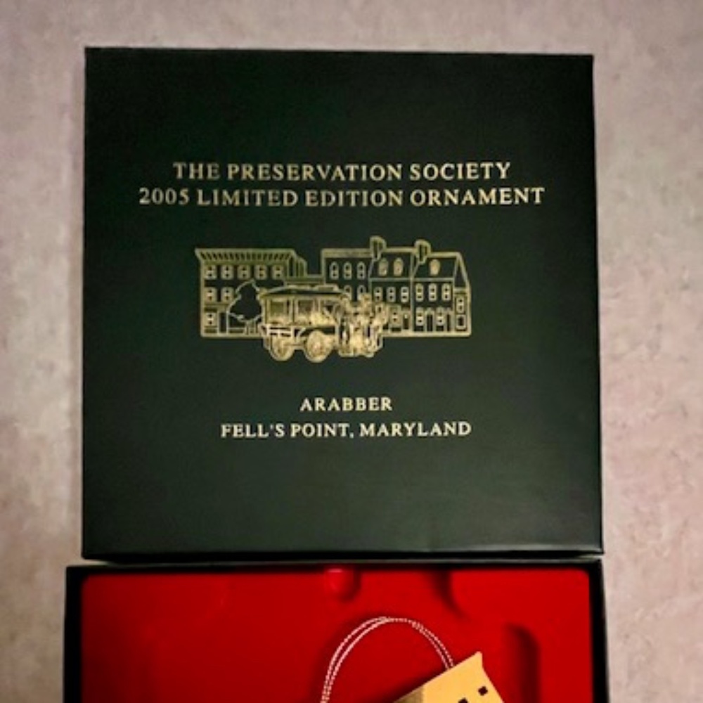 Preservation Society 2005 Limited Edition Henderson Wharf, Maryland Ornament